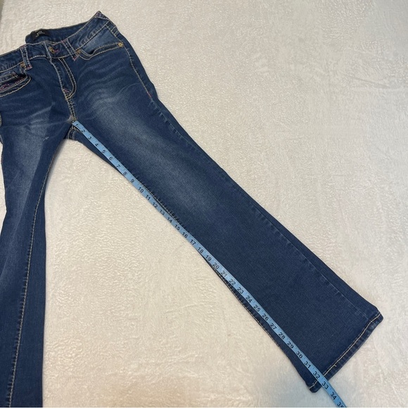 True Religion Becca Mid Rise Bootcut Jeans Pink Stitch Women's 28 - Picture 5 of 11